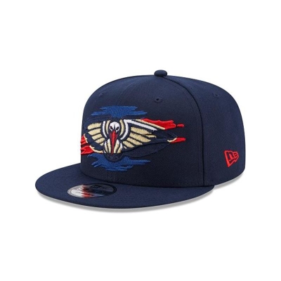 New Orleans Pelicans Gorra | New Era NBA Logo Tear 9fifty Snapback Cap Mexico - Azules